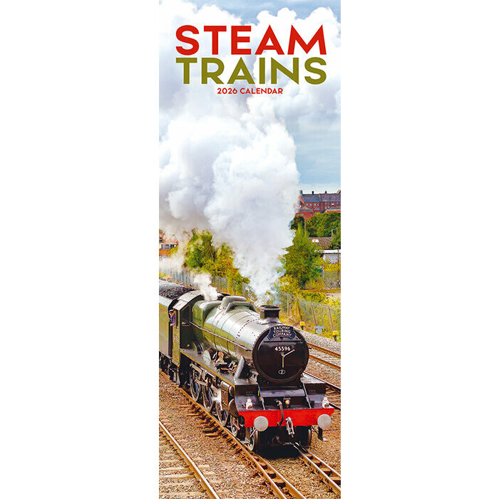 Calendrier Slim papier Locomotive 2026