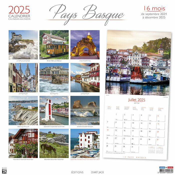 Calendrier 2025 Pays Basque Port