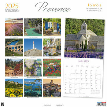 Calendrier 2025 Provence Champ de Coquelicot