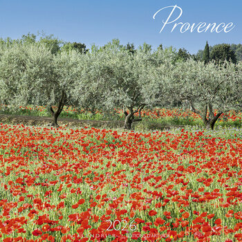 Calendrier 2026 Provence Champ de Coquelicot
