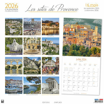 Calendrier 2026 Les Plus beaux Sites de Provence