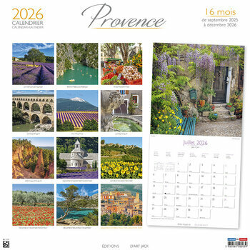 Calendrier 2025 Provence Champs de Lavande