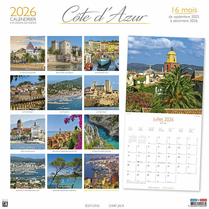 Calendrier 2026 Saint Tropez Nice Saint Raphal 