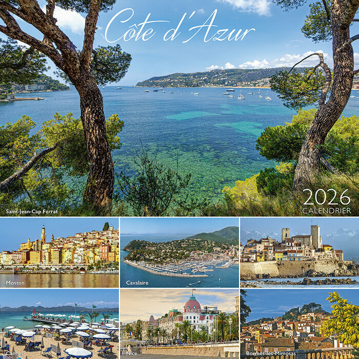Calendrier 2026 Cte d'Azur Cannes Calanques 