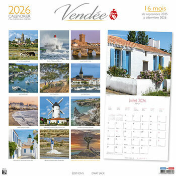 Calendrier 2025 Vendée Plage des Dames