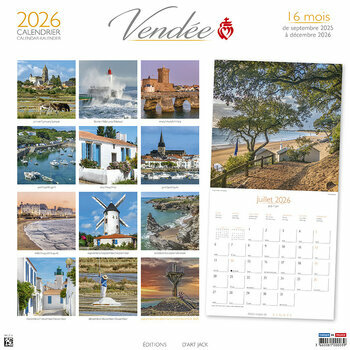 Calendrier 2026 Vendée Maison Vendéenne