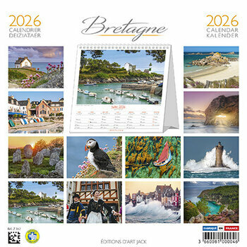Calendrier Chevalet 2026 Bretagne Côte 