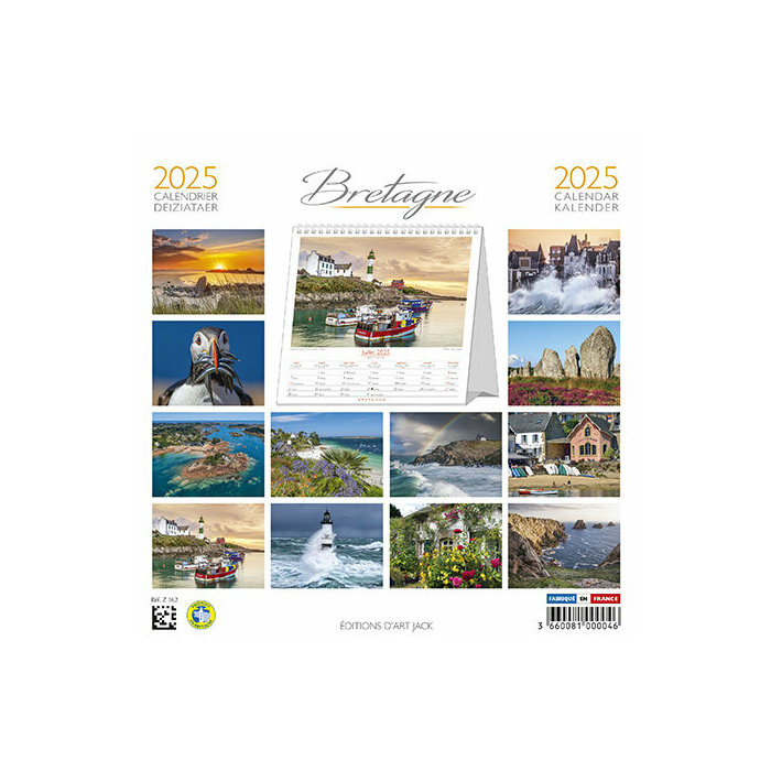 Calendrier  poser 2025 Bretagne prt