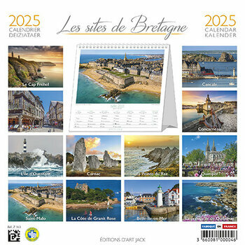 Calendrier Chevalet 2025 Les Plus Beaux Sites de Bretagne