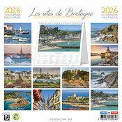 Calendrier chevalet 2026 Bretagne