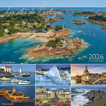 Calendrier Chevalet 2025 Les Plus Beaux Sites de Bretagne