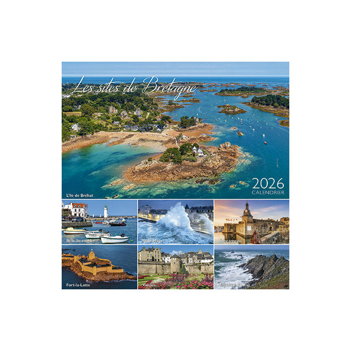 Calendrier chevalet 2026 Bretagne