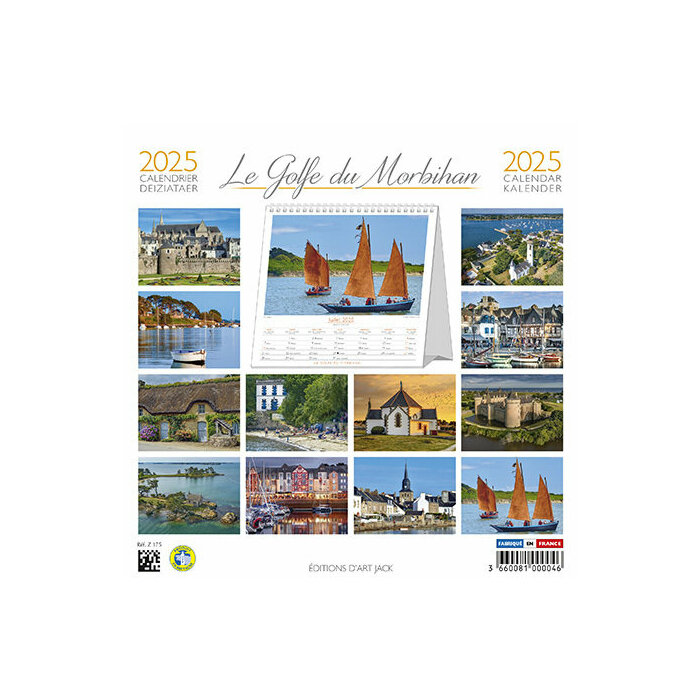 Calendrier  poser 2025 Vannes Bretagne