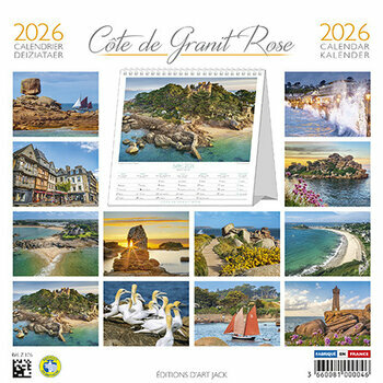 Calendrier Chevalet 2026 La Côte de Granit Rose