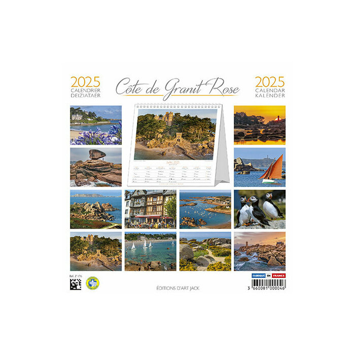 Calendrier Chevalet Granit Rose 2025