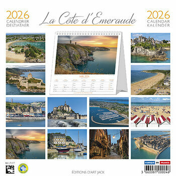 Calendrier Chevalet 2026 La Côte d'Emeraude