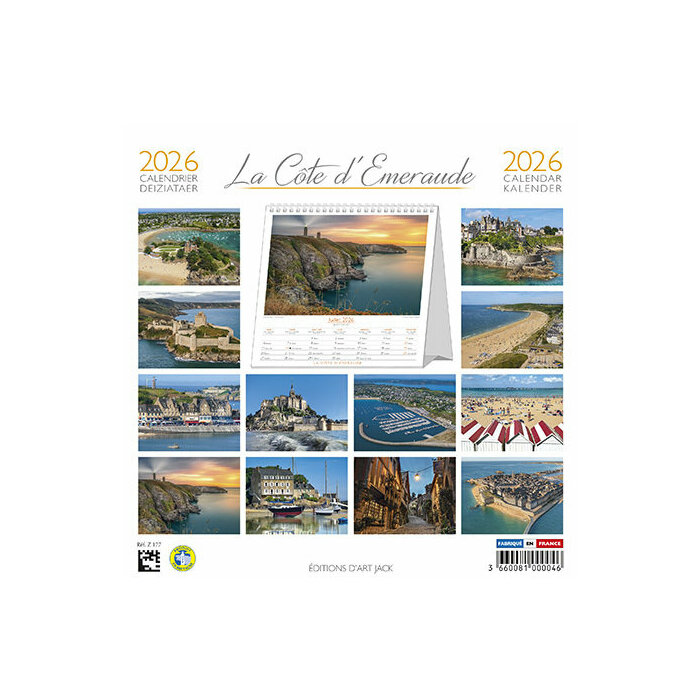 Calendrier Chevalet Saint Malo 2026