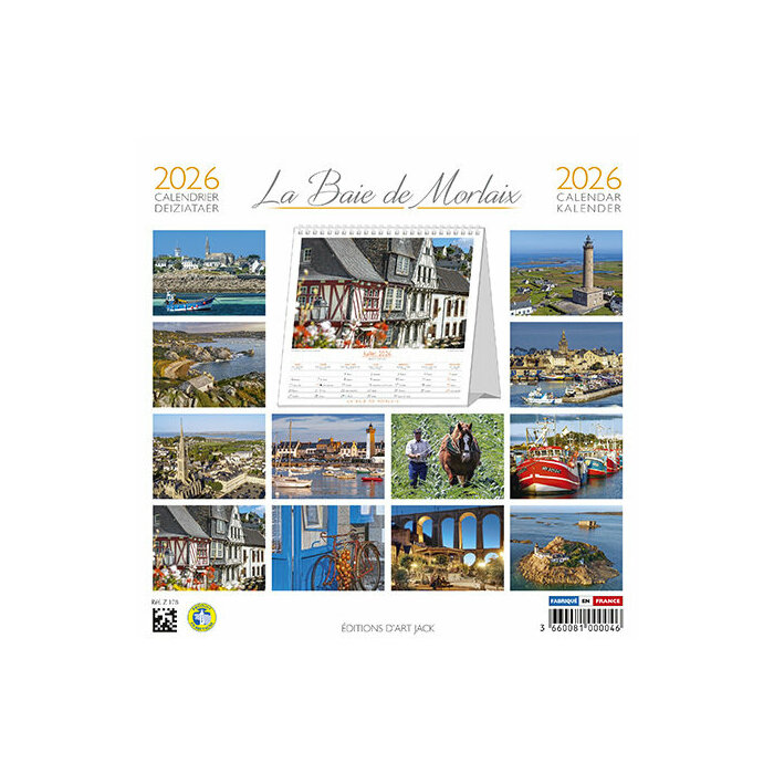 Calendrier 2026 Bretagne Baie Morlaix