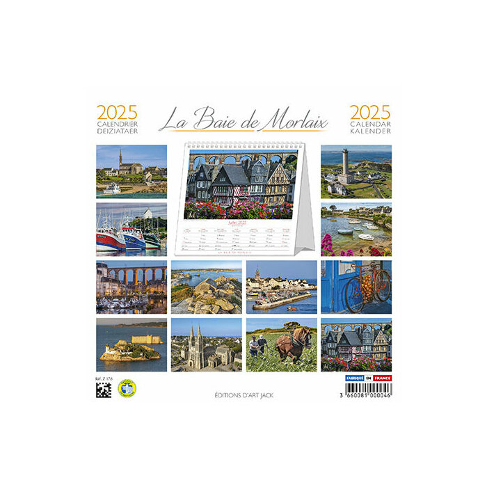 Calendrier 2025 Bretagne Baie Morlaix