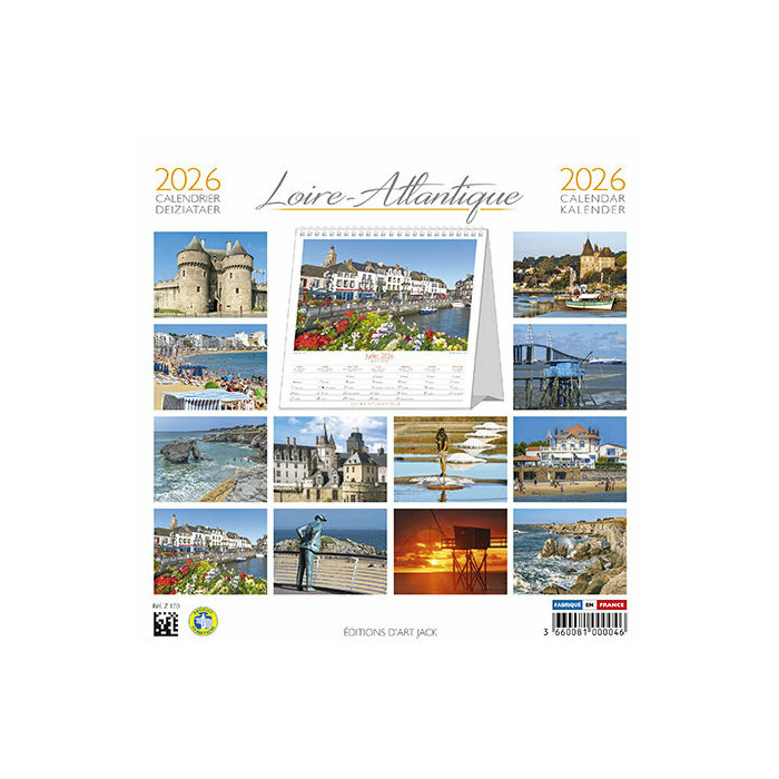 Calendrier Chevalet 2026 Loire Atlantique