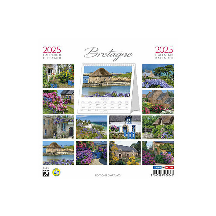 Calendrier à Poser 2025 Bretagne