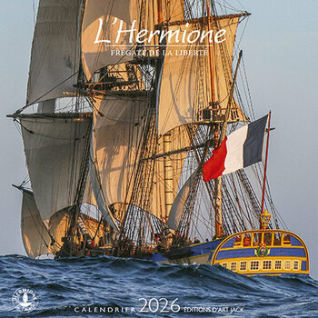 Calendrier Chevalet 2025 Frégate L'hermione