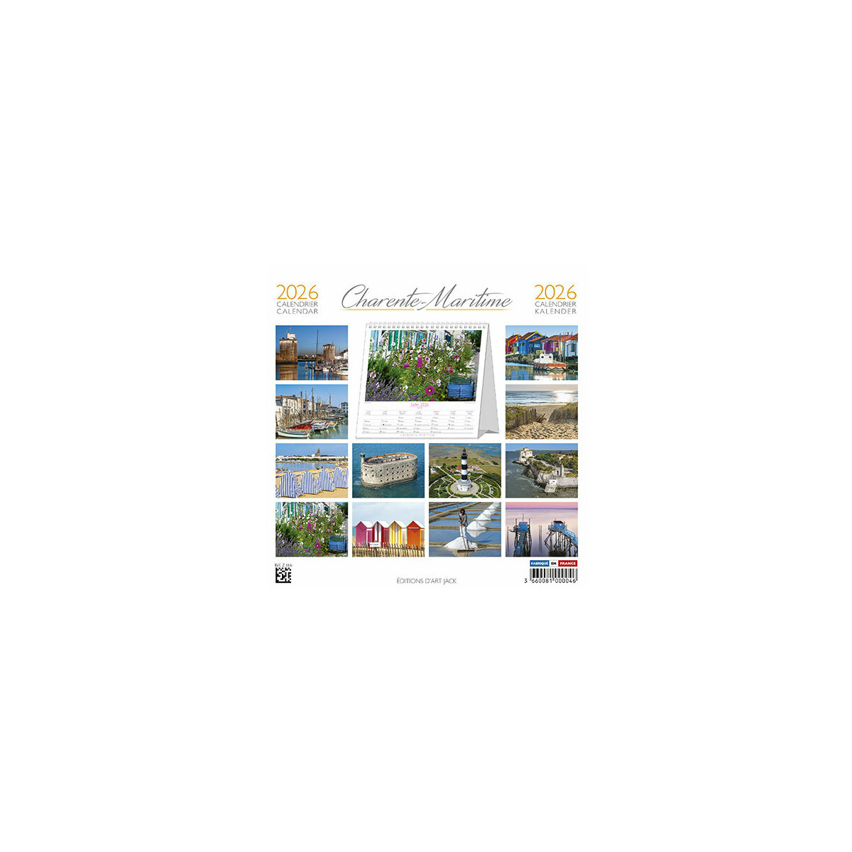 Calendrier Chevalet 2025 Region Française Calendrier à Poser Charente Maritime Chenal Ostreicole