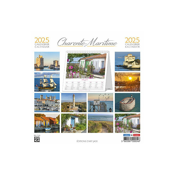 Calendrier à Poser 2025 Charente Maritime