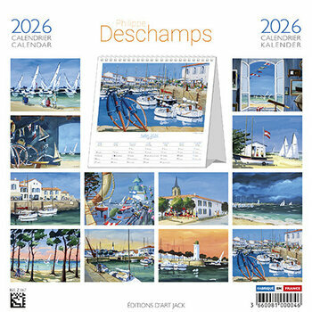 Calendrier Chevalet 2025 Ile de Ré par Philippe Deschamps