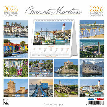 Calendrier Chevalet 2025 Les Plus Grands Sites de Charente Maritime