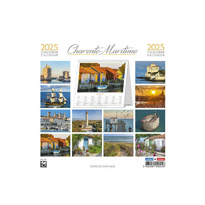 Calendrier Chevalet 2025 Charente Maritime 