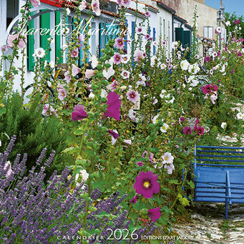 Calendrier Chevalet 2025 Charente Maritime Maison Roses Trémière