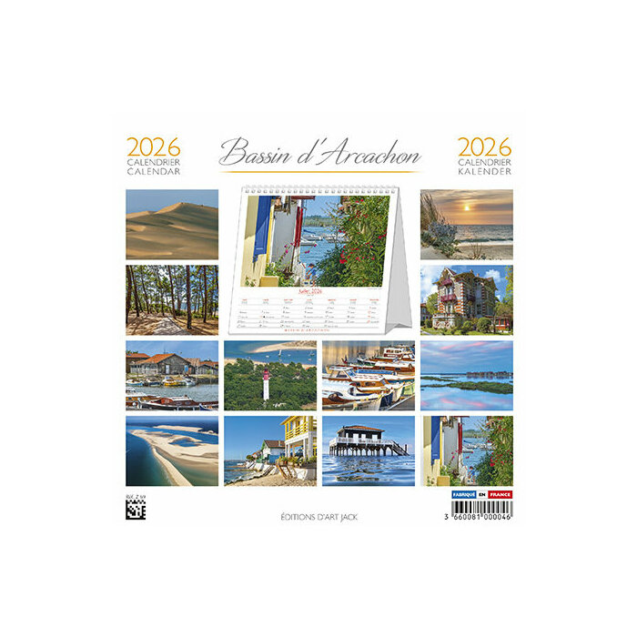 Calendrier Chevalet Arcachon 2026