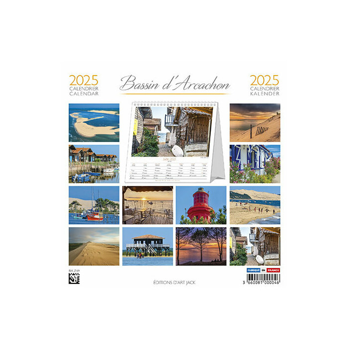 Calendrier à Poser Bassin d'Arcachon 2025