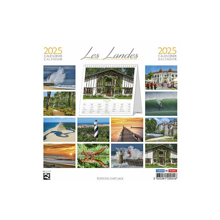 Calendrier  Poser 2025 Les landes