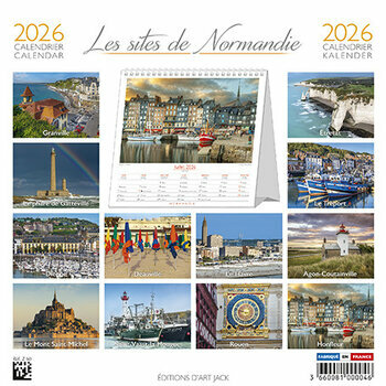 Calendrier Chevalet 2025 Les Plus beaux Site de Normandie - Mont Saint michel