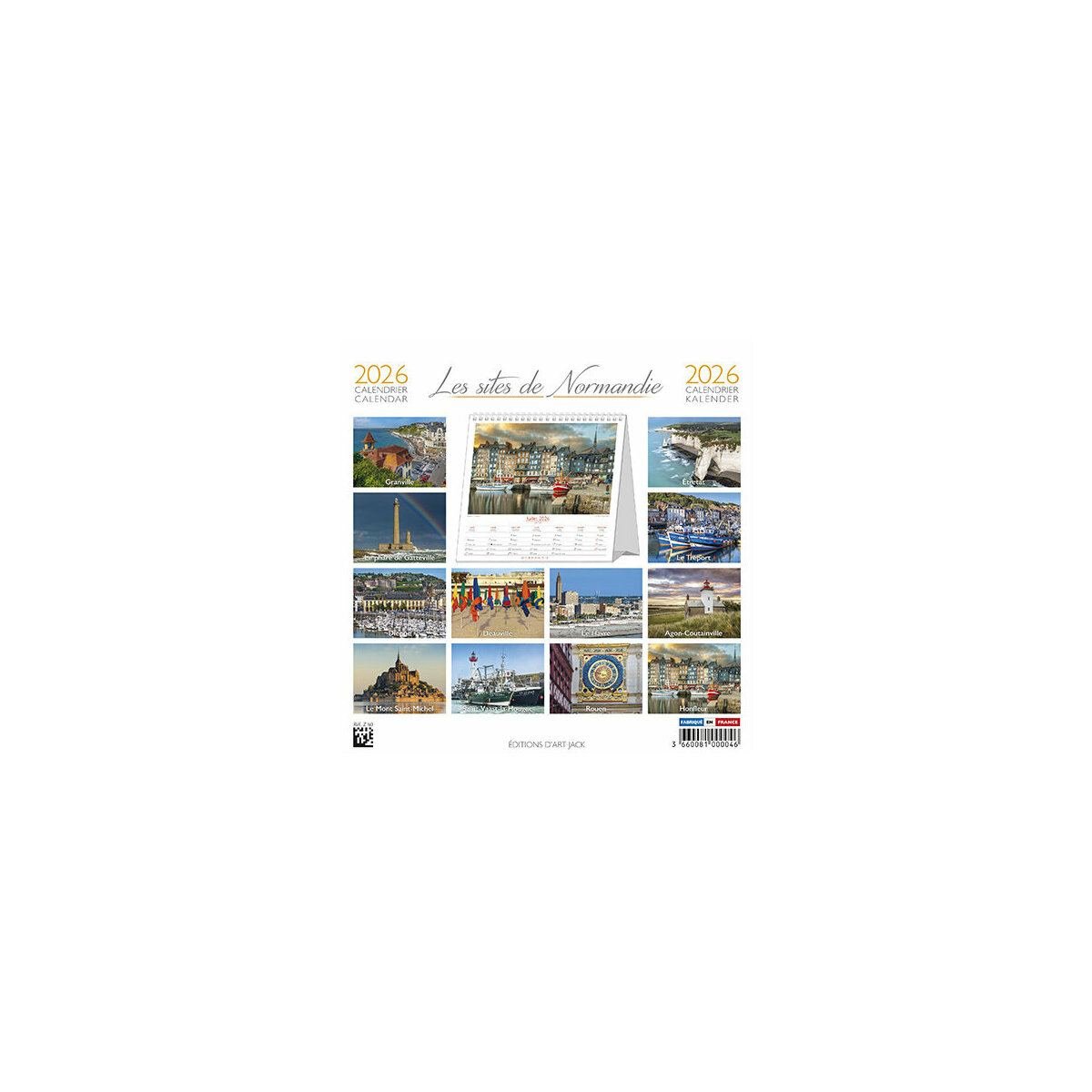 Calendrier Chevalet 2025 Region Française Calendrier à Poser Les Plus beaux Site de Normandie