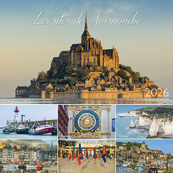 Calendrier Chevalet 2025 Les Plus beaux Site de Normandie - Mont Saint michel