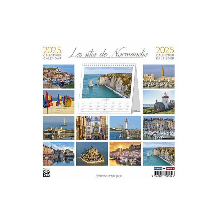 Calendrier  Poser 2025 Normandie Etretat