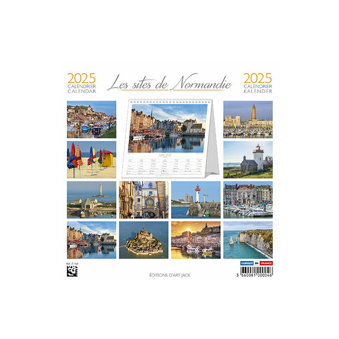 Calendrier  Poser Normandie Etretat 2025