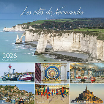 Calendrier Chevalet 2026 Les Plus beaux Site de Normandie - Falaises d'Etretat