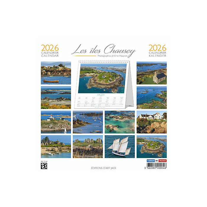 Calendrier Chevalet 2026 Iles Chausey