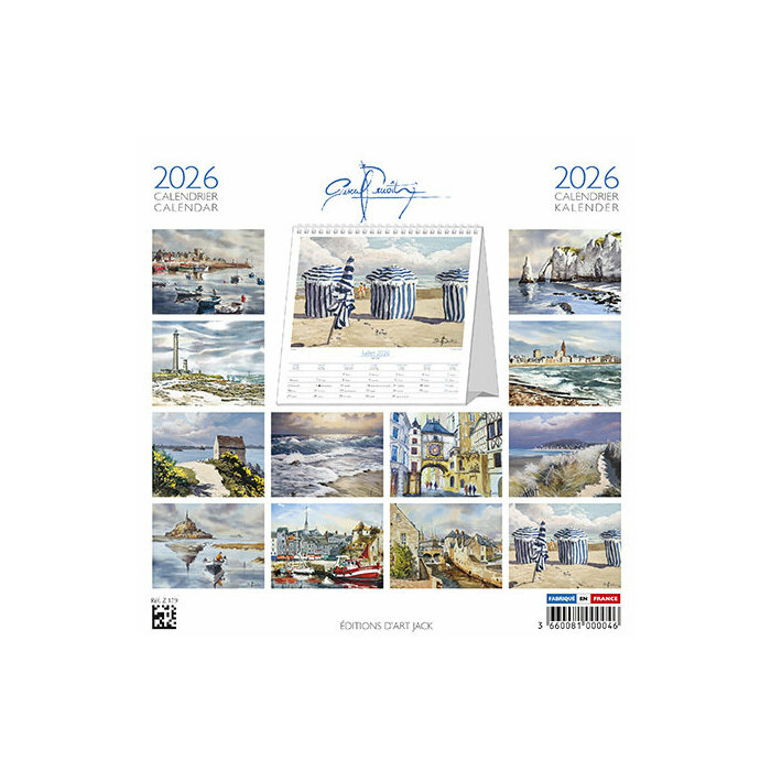 Calendrier à Poser 2026 Oeuvre Pascal Benoit Normandie