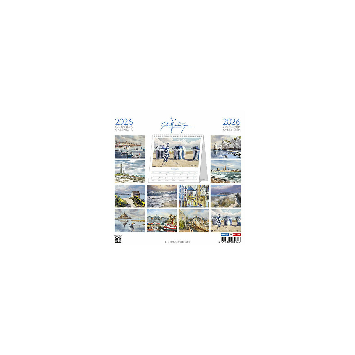 Calendrier Chevalet 2025 Region Française Calendrier à Poser Normandie Mont Saint Michel par l