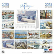 Calendrier  Poser 2025 Oeuvre Pascal Benoit Normandie