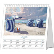 Calendrier 2025 Plage Deauville oeuvre art