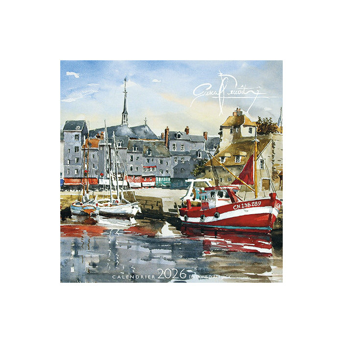 Calendrier Chevalet 2026 Honfleur oeuvre