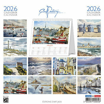 Calendrier Chevalet 2025 Normandie Etretat par Pascal Benoit