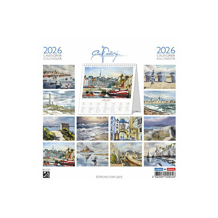 Calendrier à Poser 2026 Normandie