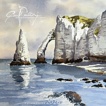 Calendrier Chevalet 2026 Normandie Etretat par Pascal Benoit